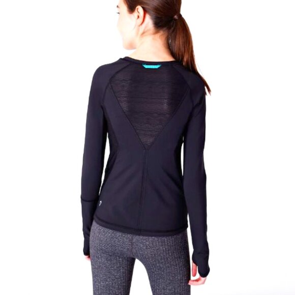 IVIVVA by Lululemon Don't Sweat It Long Sleeve Performance Top, Black 12 - Picture 1 of 10